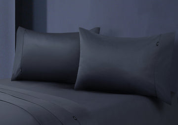 Egyptian Cotton 1000 Thread Count Pillowcase Pair, Standard 48*73+15cm, Charcoal - SuperSaverAU - view 1