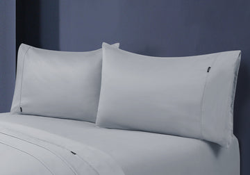 Egyptian Cotton 1000 Thread Count Pillowcase Pair, Standard 48*73+15cm, Silver - SuperSaverAU - view 1