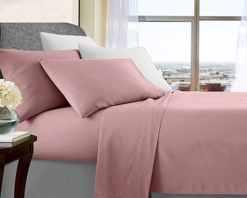 Ultra Soft Microfibre King Single Sheet Set - Rose Gold, Pill Resistant, Wrinkle Free - SuperSaverAU - view 1