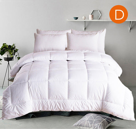 V517 Down Alternative Quilt Doona 500gsm Queen - Hypoallergenic, Soft Polyester