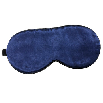 100 silk sleep eye mask for women men navy - SuperSaverAU - view 1