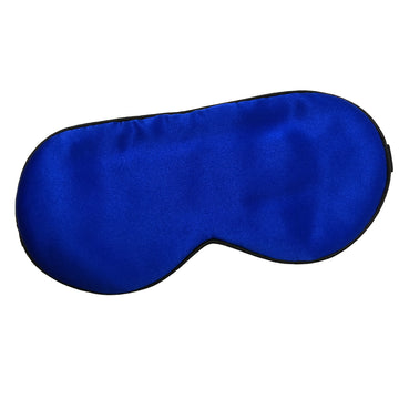 100 silk sleep eye mask for women men royal blue - SuperSaverAU - view 1