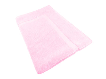 Softouch Ultra-light Cotton Bath Mat 900gsm Baby Pink 50x80cm Quick Dry - SuperSaverAU - view 1
