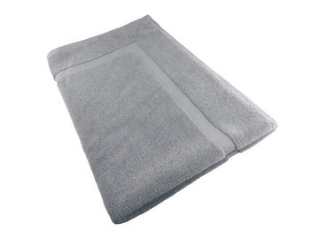 Softouch Ultra-light Cotton Bath Mat 50x80cm, 900gsm, Quick Dry, Silver - SuperSaverAU - view 1