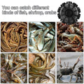 10Hole Eel Fishing Trap Cage Loach Fish Shrimp Net Folding Portable Catch Basket - SuperSaverAU - view 4