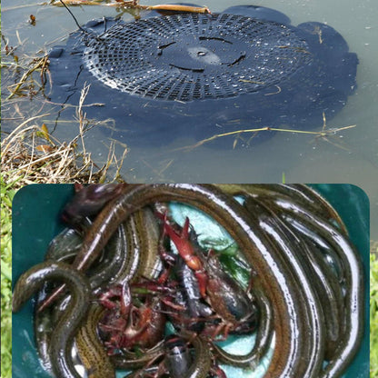 10Hole Eel Fishing Trap Cage Loach Fish Shrimp Net Folding Portable Catch Basket