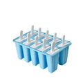 Premium Silicone Ice Cream Mould – Blue 10 Grid