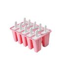 Premium Silicone Ice Cream Mould – Pink 10 Grid