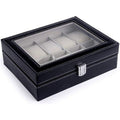 Leather Watch Organizer Case with 10 Grids for Display - SuperSaverAU - view 5