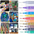 Flysea Acrylic Paint Pens – 12 Colour Set with 2-3mm Tips