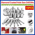 Premium 15 Piece Diamond Hole Saw Drill Bit Set - 6-50mm