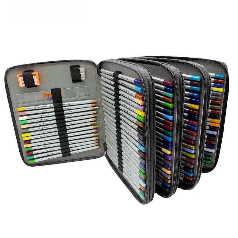 Pencil Case Organizer - 168 Slots Foldable Bag in Purple