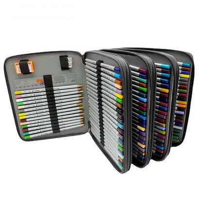 Pencil Case Organizer - 168 Slots Foldable Bag in Purple