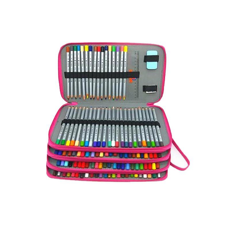 Pencil Case Organizer - 168 Slots Foldable Bag in Purple - SuperSaverAU - view 5