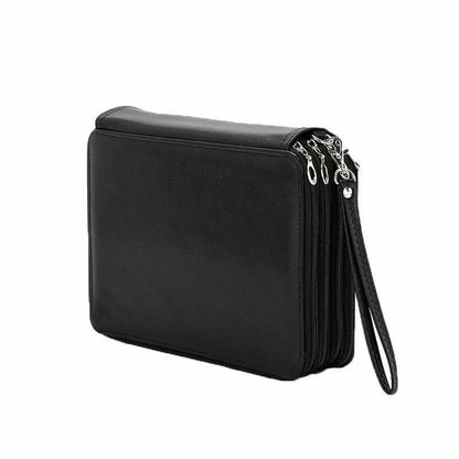 Pencil Case Organizer - 168 Slots Foldable Bag in Rose Red