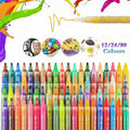 Flysea 24-Colour Acrylic Paint Pens Set - Non-Toxic, Fine Bullet Nib, Quick Drying - SuperSaverAU - view 1