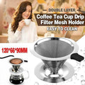 Premium Reusable Stainless Steel Coffee Tea Drip Filter Funnel