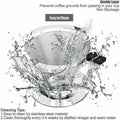 Premium Reusable Stainless Steel Coffee Tea Drip Filter Funnel