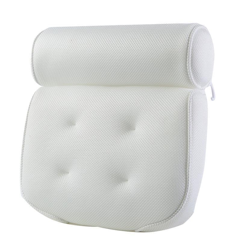 3D Mesh Bath Pillow by Premium - Comfortable Back Neck Support