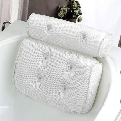 3D Mesh Bath Pillow by Premium - Comfortable Back Neck Support