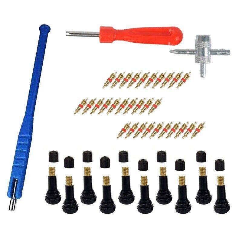Premium 43 Piece Car Tyre Valve Tool Set with Stem Puller