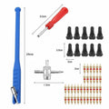 Premium 43 Piece Car Tyre Valve Tool Set with Stem Puller