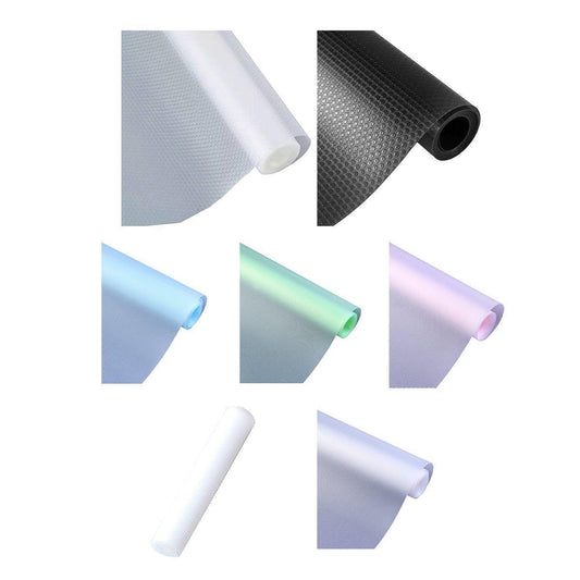 5 Roll EVA Anti Moisture Drawer Mat Cabinet Pad Kitchen Dustproof Placemat - Black Flat-45*150cm