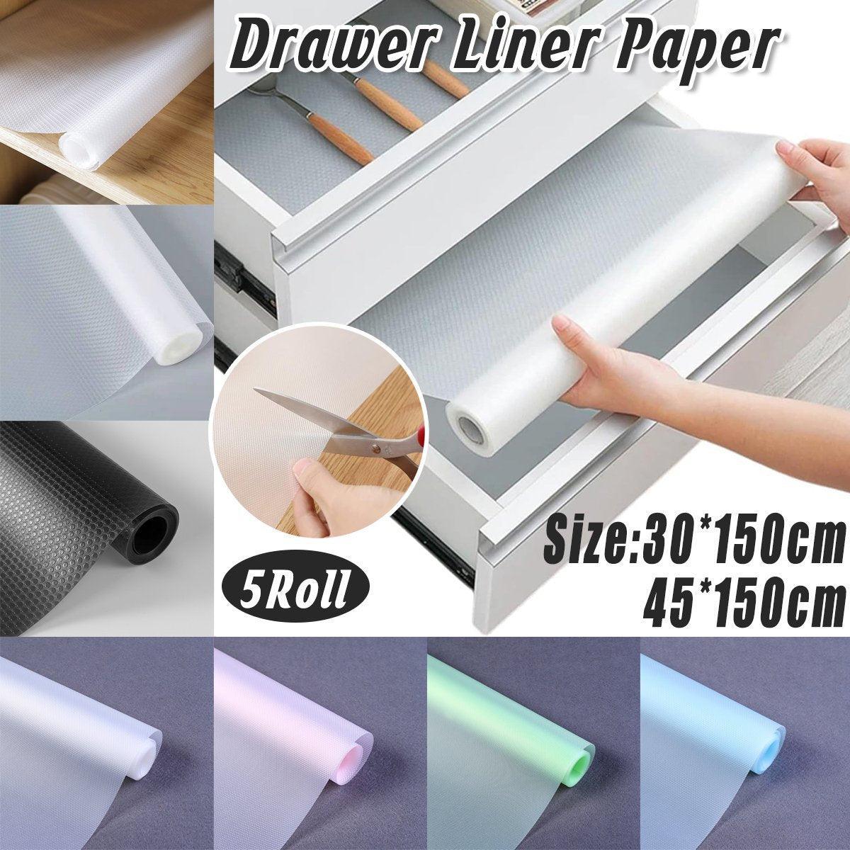5 Roll EVA Anti Moisture Drawer Mat Cabinet Pad Kitchen Dustproof Placemat - Transparent Convex-45*150cm - SuperSaverAU - view 1