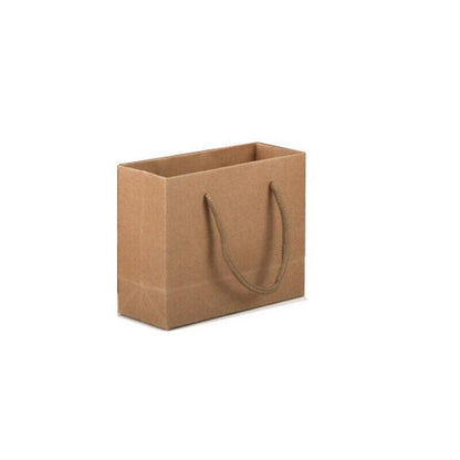 50X Kraft Paper Bags Gift Shopping Carry Craft Brown Bag With Handles - 50PCS  17*24*10CM