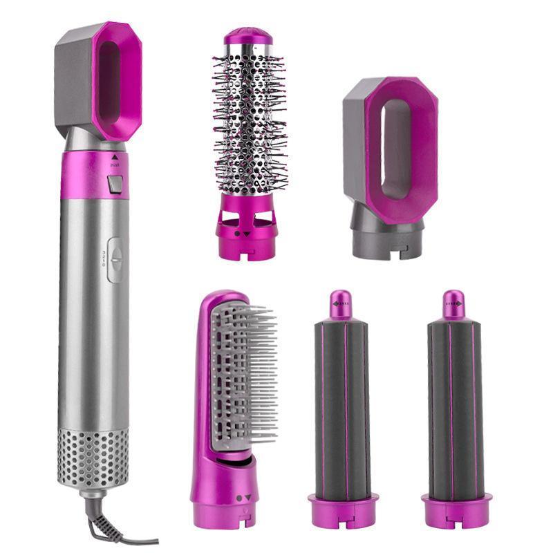 5 IN 1 Hair Dryer Brush by Premium - Curler, Straightener & Volumizer