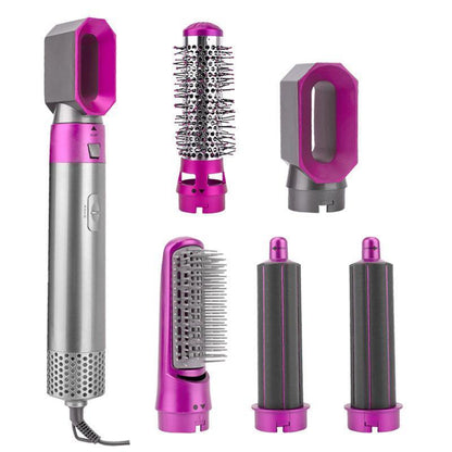 5 IN 1 Hair Dryer Brush by Premium - Curler, Straightener & Volumizer