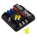 23PC 6 Way Blade Fuse Box with LED Indicator - 12V/32V - SuperSaverAU - view 5