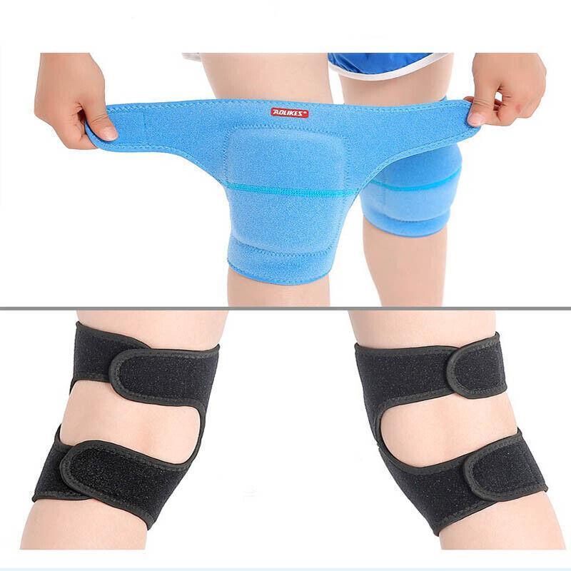 AOLIKES Black Kids Sports Knee Pads Size S Anti-Slip Breathable Pair
