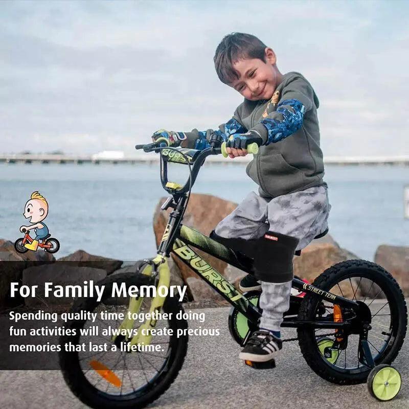 AOLIKES Kid Knee Pad Anti-Slip Basketball Skating Protector - M Size, Blue