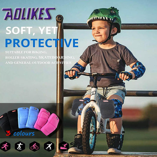 AOLIKES Knee Pad Anti-Slip Sports Protection for Kids - Blue, S Size