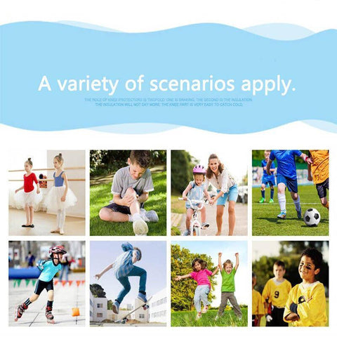 AOLIKES Knee Pad Anti-Slip Sports Protection for Kids - Blue, S Size - SuperSaverAU - view 2