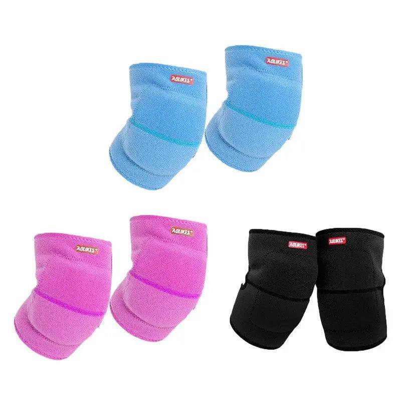 AOLIKES Kid Knee Pad Anti-Slip Basketball Skating Protector - M Size, Rose Red