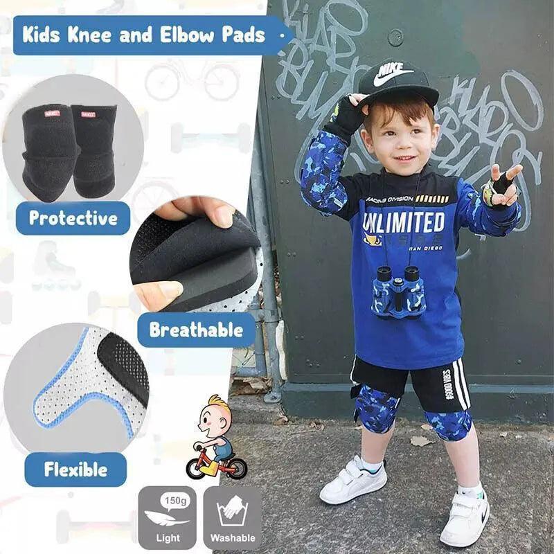 AOLIKES Kid Knee Pad Anti-Slip Basketball Skating Protector - M Size, Rose Red