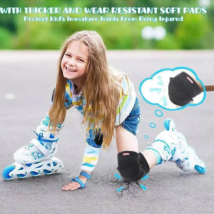 AOLIKES Kid Knee Pad Anti-Slip Basketball Skating Protector - M Size, Rose Red