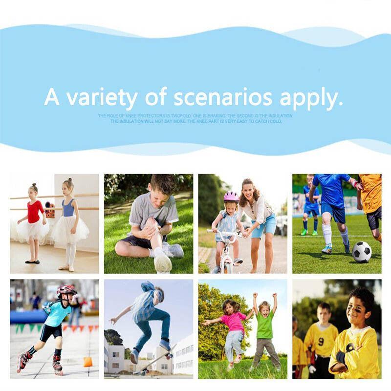 AOLIKES Rose Red Kids Sports Knee Pads Size S Anti-Slip Breathable Pair
