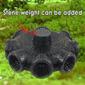 Premium Eight-Hole Fishing Cage Trap - Black
