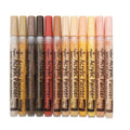 12 Colours Acrylic Paint Pens Markers Skin Tone - SuperSaverAU - view 2