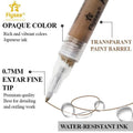 12 Colours Acrylic Paint Pens Markers Skin Tone - SuperSaverAU - view 5
