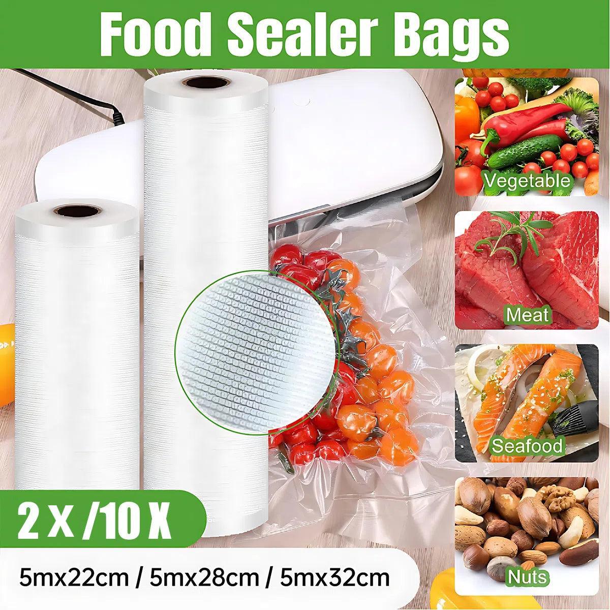 Premium Commercial Vacuum Sealer Rolls – 32cm x 5m, 2 Rolls