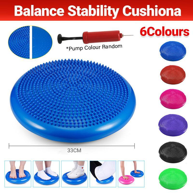 Red Balance Stability Cushion Wobble Air Disc for Rehab Exercise - SuperSaverAU - view 1