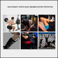 Premium Black Nylon Weight Lifting Belt for Back Support - M