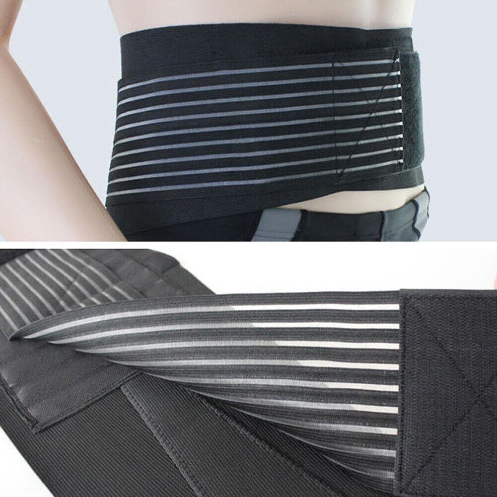 Lumbar Lower Back Support Belt Brace Strap Pain Relief Posture Waist Trimmer Au - M