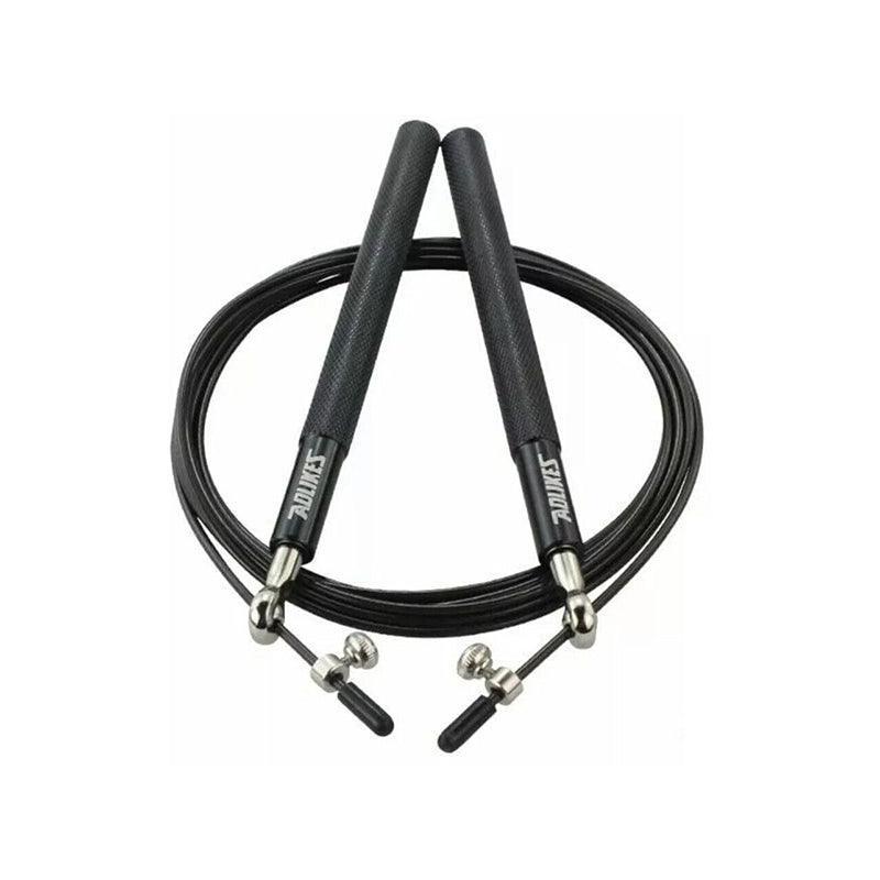 Aolikes Adjustable Steel Skipping Rope with Dual Bearings & EVA Foam Handles - Blue