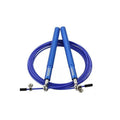 Aolikes Adjustable Steel Skipping Rope with Dual Bearings & EVA Foam Handles - Blue