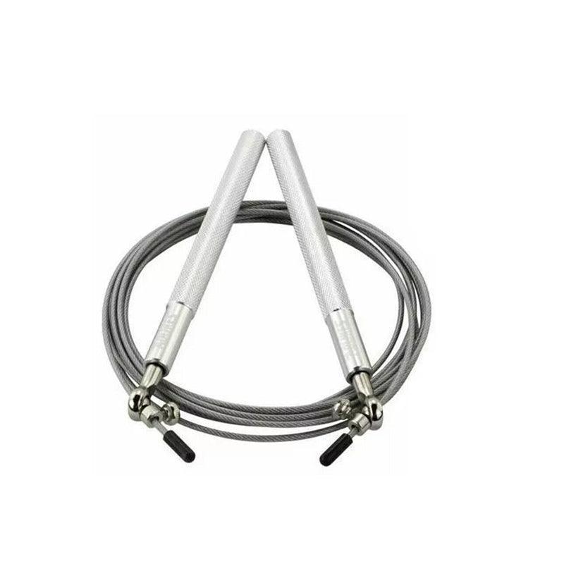 Aolikes Adjustable Steel Skipping Rope with Dual Bearings & EVA Foam Handles - Blue